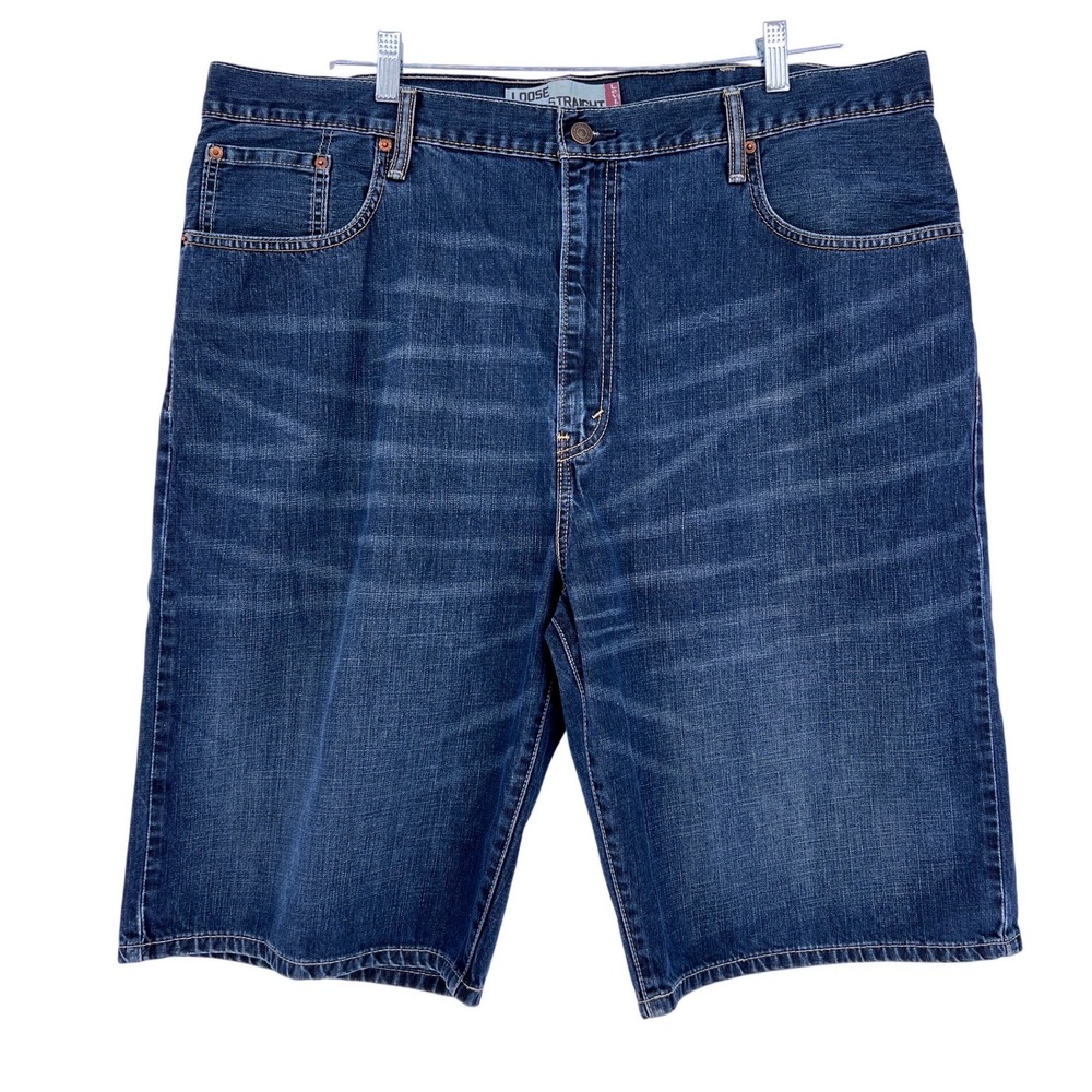 Levis‎ 569 Loose Straight Shorts Mens 42 Blue Denim Relaxed Casual Summer Skater